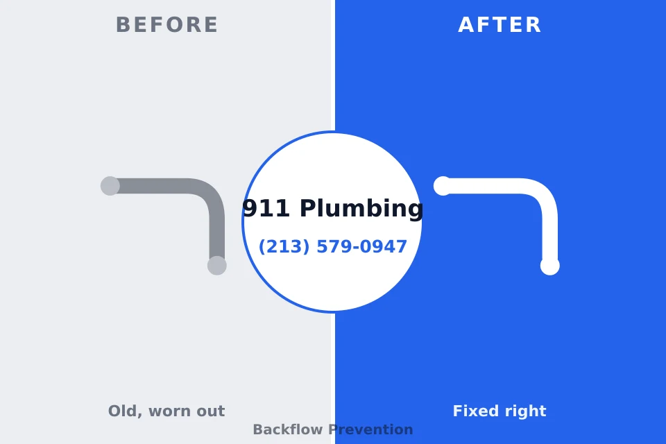 Before and after: plumbing repair Lake Mohawk, OH